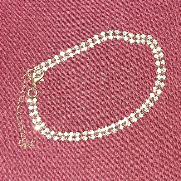 None Jewelry - Adjustable Rusted Gold Diomond anklet or big wrist bracelet